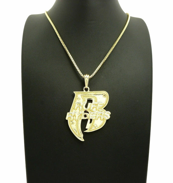 国内発送 ペアにも RUFF RYDERS コラボ DOG TAG LOGO NECKLACE KING ICE RUFF RYDERS NECKLACE