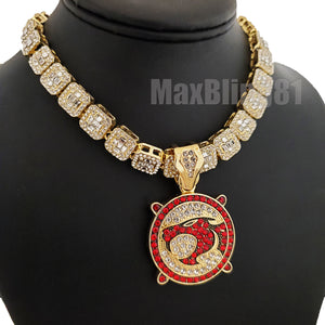 Hip Hop Gold Plated THUNDER CAT Pendant & 16