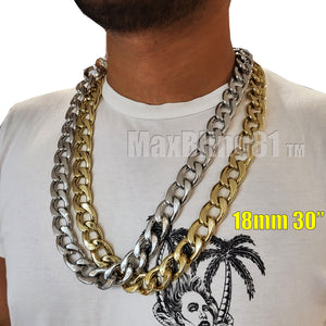 Rapper's Gold Plated Bling Alloy 18mm 30