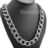 Rapper's Gold Plated Bling Alloy 18mm 30" Miami Cuban Thick Heavy Chain Hip Hop Necklace