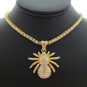 Hip Hop Iced out SPIDER Pendant 18