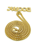 ICED OUT HIP HOP Lil Boosie BOOMPAC PENDANT 24" BOX, CUBAN, ROPE CHAIN NECKLACE