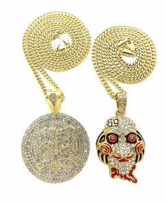 Iced Out 6ix9ine Saw Inspired & 69 Pendant & 20