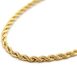 NEW HIP HOP 80'S RAPPERS 14K GOLD PLATED 5MM 30" ROPE CHAIN NECKLACE