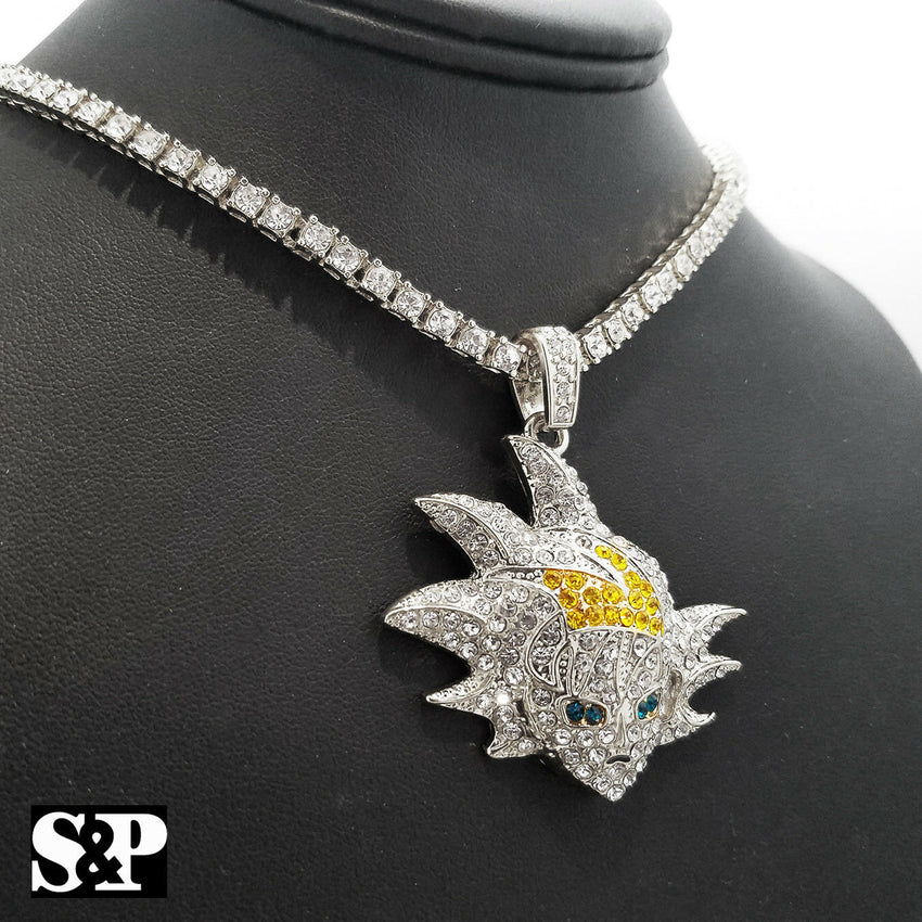 Goku shop diamond pendant