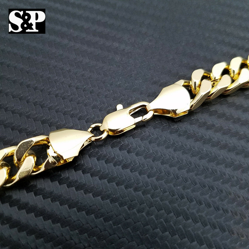 Hip Hop Rapper's Gold Plated 10mm 16", 18", 20", 24" Miami Cuban Chain Necklace