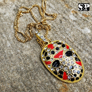 Iced Savage 21 Slaughter Gang Pendant & 3mm 24