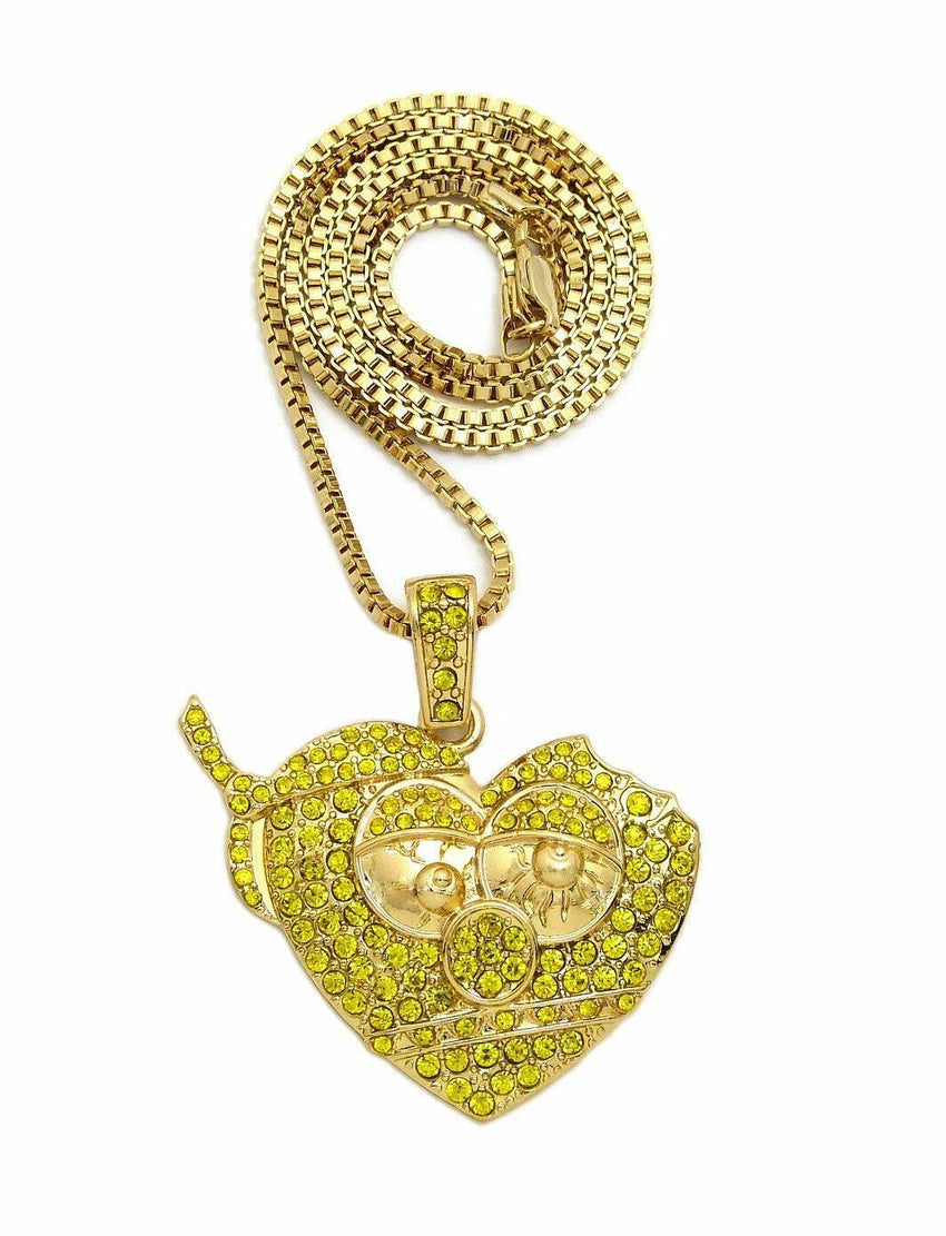 Iced Out Chief Keef's Thot Breaker Pendant w/ 24" Various Chain Hip Hop Necklace