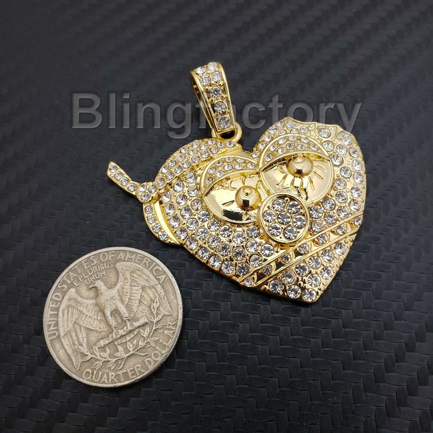 ICED OUT HIP HOP LAB DIAMOND GOLD PLATED Chief Keef Thot Breaker PENDANT