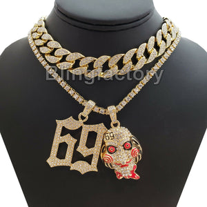 Hip Hop 69 & Jigsaw pendant & 18