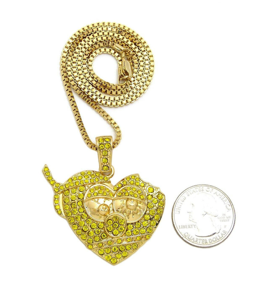Iced Out Chief Keef's Thot Breaker Pendant w/ 24" Various Chain Hip Hop Necklace