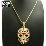 New Iced Out Savage 21 Slaughter Gang Pendant 24" Various Chain Hip Hop Necklace