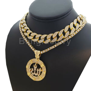 Hip Hop Muslim Allah pendant & 18