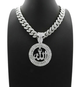 Hip Hop Allah Pendant & 12mm 18