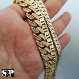 Hip Hop Gold plated Quavo 20" Choker Cuban, Gucci 3 Choker Chain Necklace Combo Set