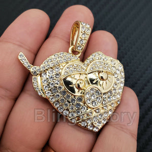 ICED OUT HIP HOP LAB DIAMOND GOLD PLATED Chief Keef Thot Breaker PENDANT