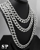 Hip Hop Quavo Full Iced Out 16",18", 24", 30" Miami Choker Cuban Link Necklace