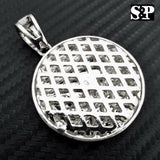 HIP HOP ICED LAB DIAMOND WHITE GOLD PLATED LAST SUPPER PENDANT