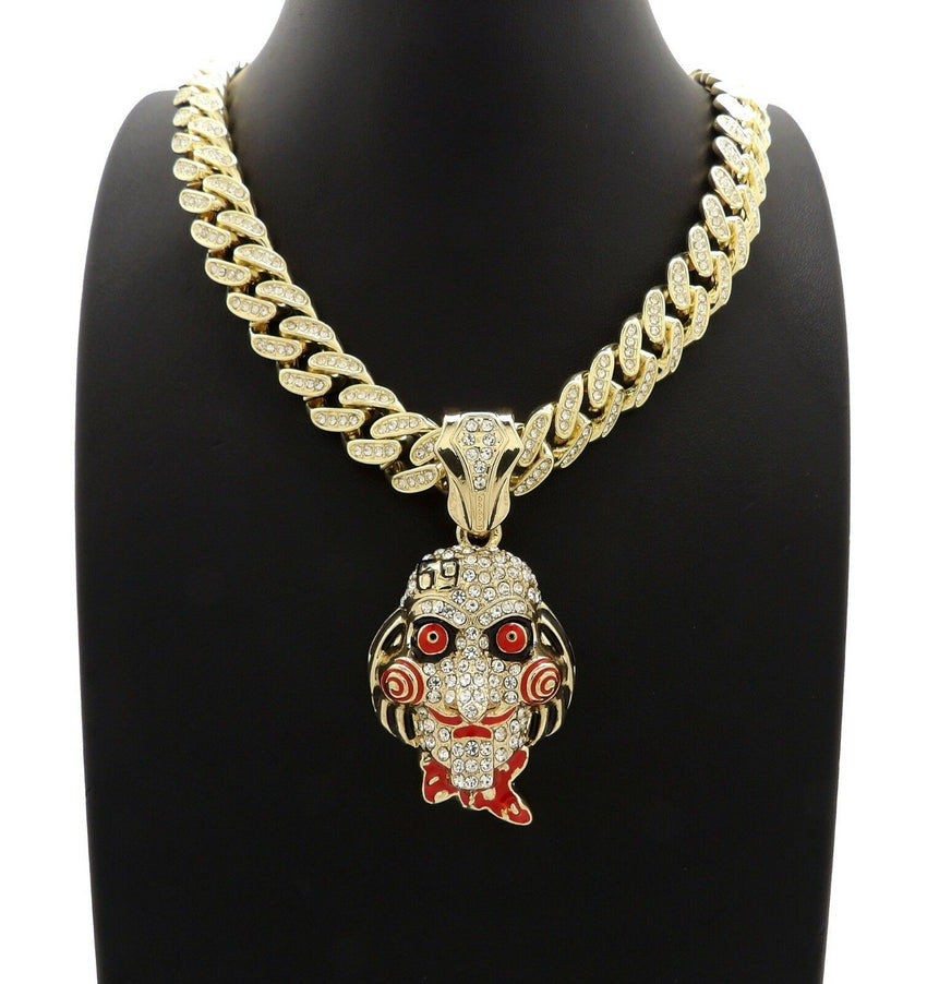 Six Nine Rapper Chain Hip Hop 6ix9ine Jigsaw pendant & 18