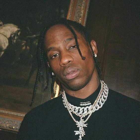Hip Hop Iced Travis Scott Cactus Jack Cross Pendant & 24" Cuban Chain Necklace