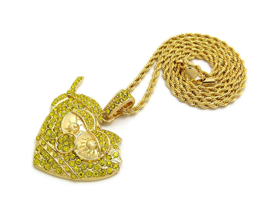 Iced Out Chief Keef's Thot Breaker Pendant w/ 24" Various Chain Hip Hop Necklace