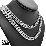 Hip Hop Rapper's Silver Plated 10mm 18", 20" Miami Cuban Choker Chain Necklace
