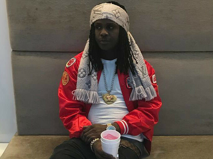 Iced Out Chief Keef Thot Breaker Pendant & 24" Cuban / Box / Rope Chain Hip Hop Necklace