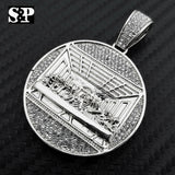 HIP HOP ICED LAB DIAMOND WHITE GOLD PLATED LAST SUPPER PENDANT