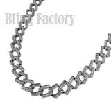 Iced Out Hip Hop Rapper's 8.5", 16",18", 20" Prong Miami Cuban Choker Necklace