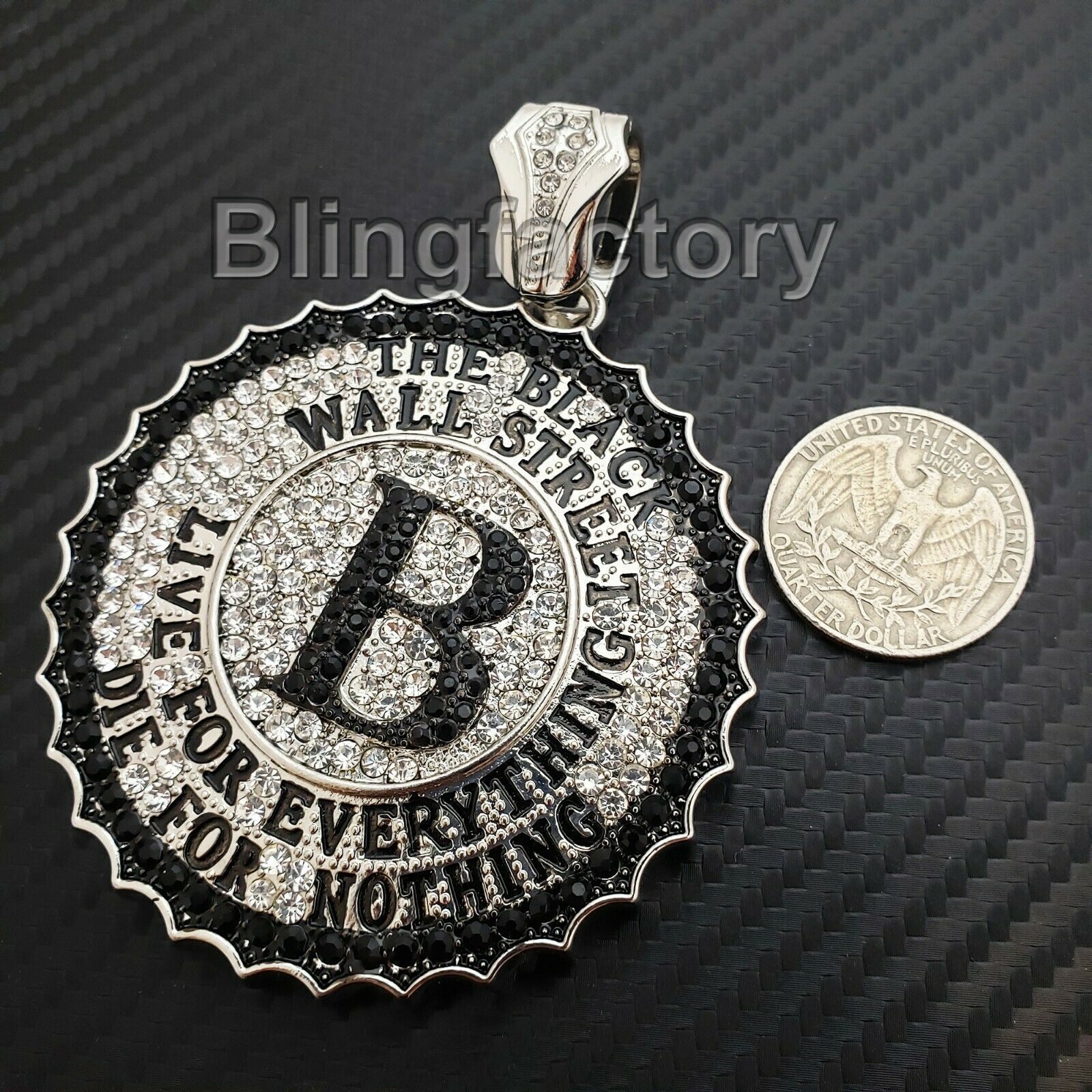 ROWIN&CO Collana Uomo A Catena Cubana Nero, Gioielli Hip Hop Per Uomo Ragazzi - Catena D'Nero Grande, Catena Cubana In Acciaio Inox 15mm, Lunghezze Da 46 51 56 A 88 Cm. (46 - Foto 10