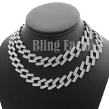 Iced Out Hip Hop Rapper's 8.5", 16",18", 20" Prong Miami Cuban Choker Necklace
