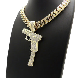 Best Hip Hop Bling Iced out Pendant & Chain Necklace Collection | 7