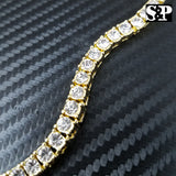 Hip Hop Quavo Choker 16" 1 ROW DIAMOND TENNIS CHAIN & Pharaoh King Necklace Set