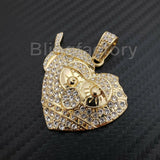 ICED OUT HIP HOP LAB DIAMOND GOLD PLATED Chief Keef Thot Breaker PENDANT