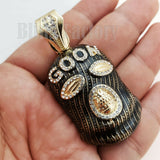 HIP HOP ICED RAPPER STYLE LAB DIAMOND GOLD PLATED MASKED GOON CHARM PENDANT