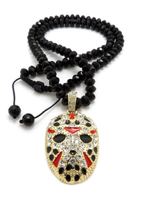 Iced Out Hip Hop Slaughter Gang Pendant & 8mm 24