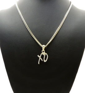 Hip Hop Iced Mini XO Gang Gold plated Pendant & 3mm 18