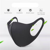 US SELLER 2PC 5PC 10PC Black Face Fashion Mask Washable Reusable Adult MASK