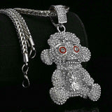 Hip Hop Iced Young BABY 38 NBA Monkey Pendant & 6mm 36" Franco Chain Necklace
